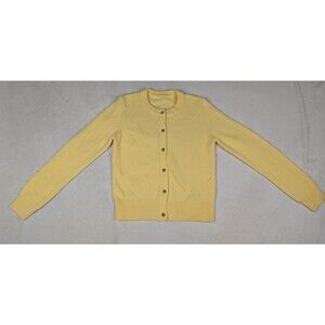 Cashmere Blend Small Cardigan Sweater  Gold Knot Tone Buttons
